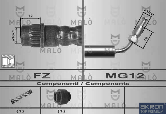 FLESSIBILE DEL FRENO - AKRON