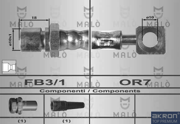 FLESSIBILE DEL FRENO - AKRON