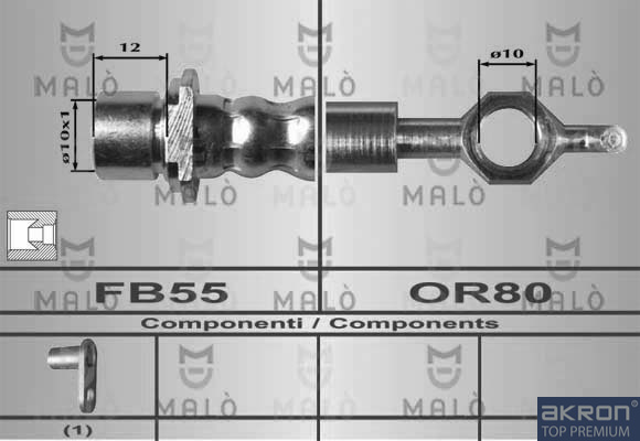 FLESSIBILE DEL FRENO - AKRON