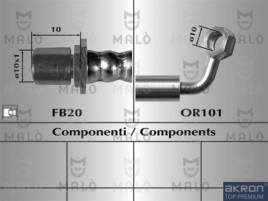 FLESSIBILE DEL FRENO - AKRON