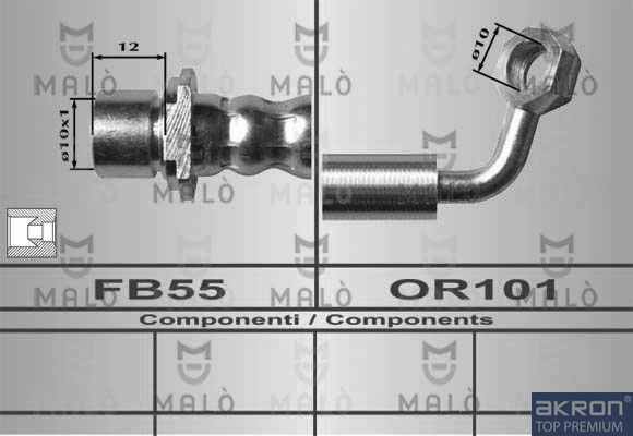 FLESSIBILE DEL FRENO - AKRON