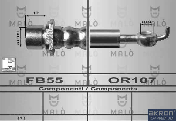 FLESSIBILE DEL FRENO - AKRON
