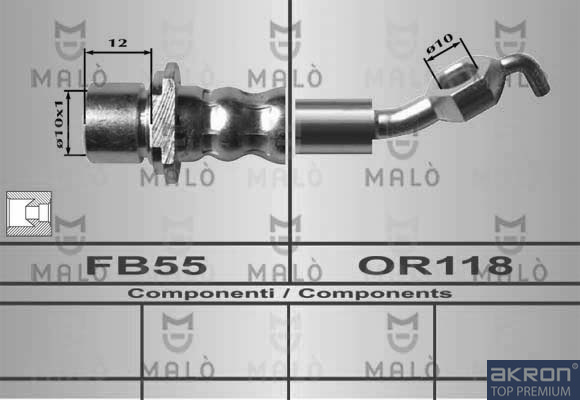 FLESSIBILE DEL FRENO - AKRON
