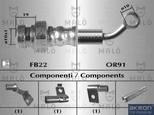FLESSIBILE DEL FRENO - AKRON