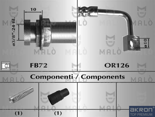 FLESSIBILE DEL FRENO - AKRON