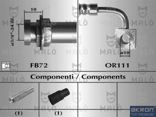 FLESSIBILE DEL FRENO - AKRON