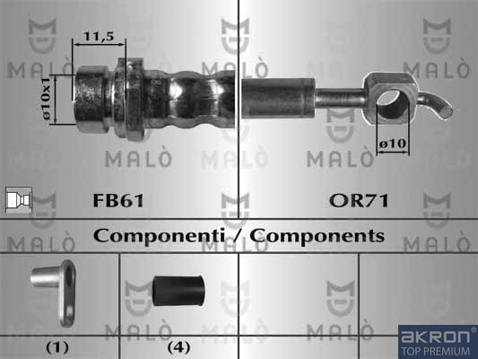 FLESSIBILE DEL FRENO - AKRON