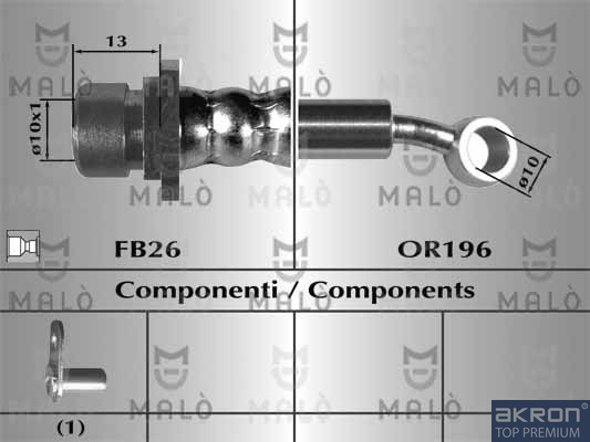 FLESSIBILE DEL FRENO - AKRON