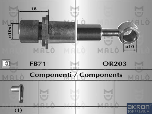 FLESSIBILE DEL FRENO - AKRON