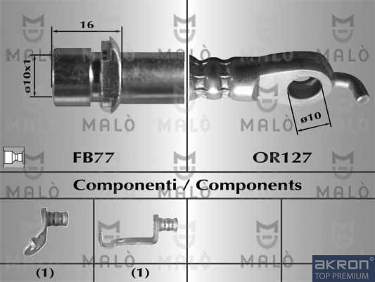 FLESSIBILE DEL FRENO - AKRON