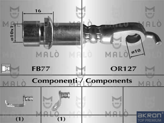 FLESSIBILE DEL FRENO - AKRON