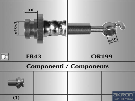 FLESSIBILE DEL FRENO - AKRON