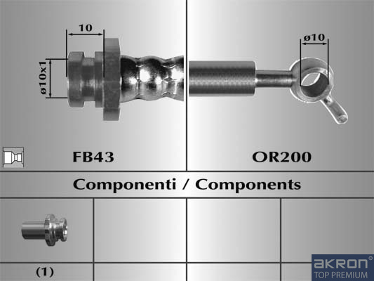 FLESSIBILE DEL FRENO - AKRON