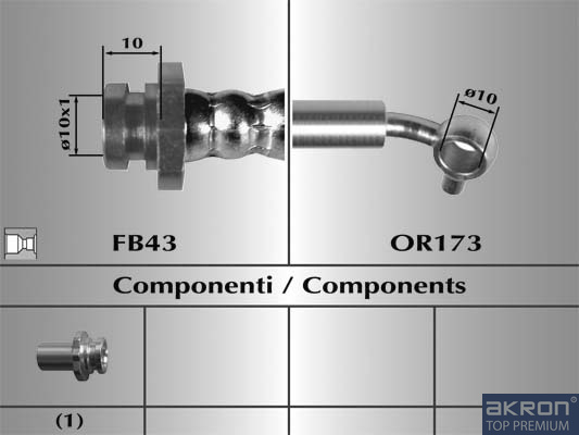 FLESSIBILE DEL FRENO - AKRON