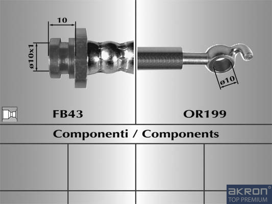 FLESSIBILE DEL FRENO - AKRON