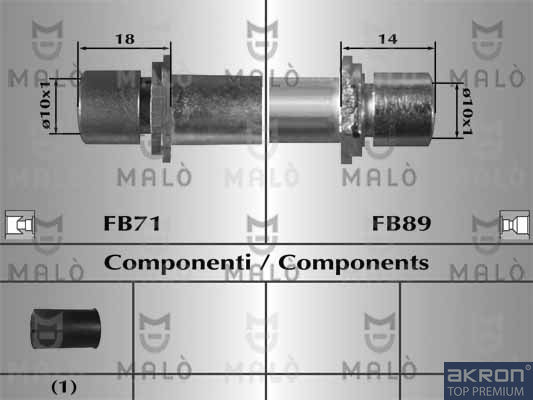 FLESSIBILE DEL FRENO - AKRON