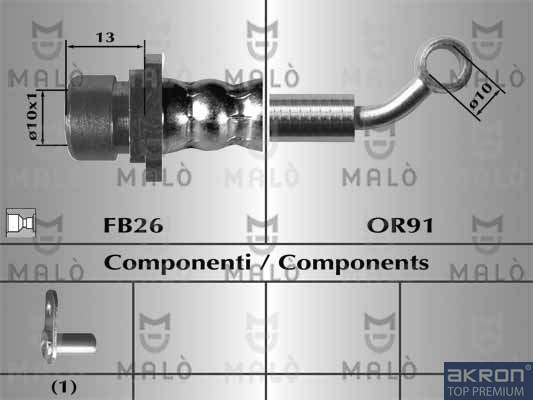 FLESSIBILE DEL FRENO - AKRON