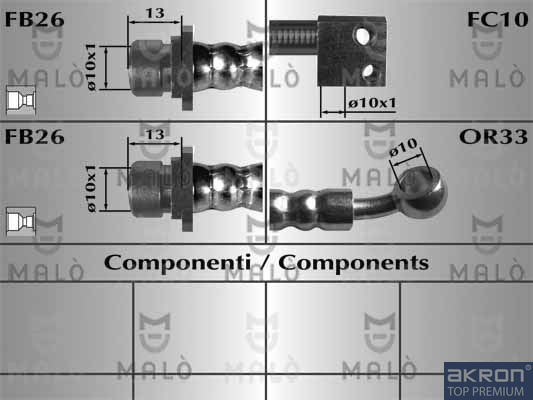 FLESSIBILE DEL FRENO - AKRON