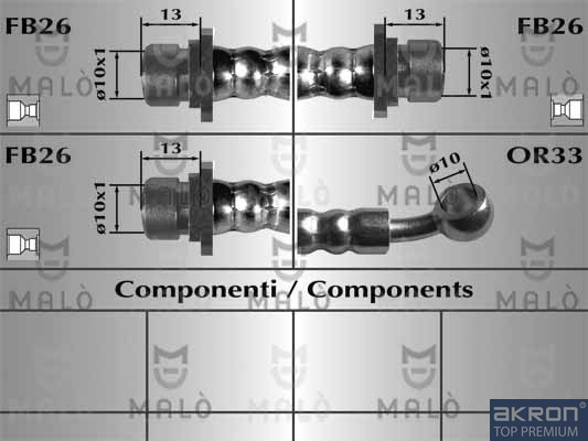 FLESSIBILE DEL FRENO - AKRON
