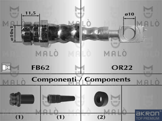 FLESSIBILE DEL FRENO - AKRON