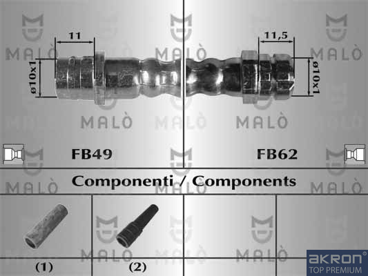 FLESSIBILE DEL FRENO - AKRON