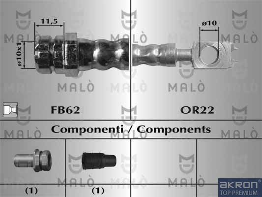 FLESSIBILE DEL FRENO - AKRON
