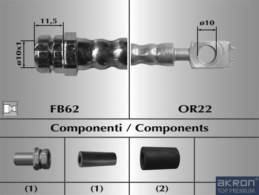 FLESSIBILE DEL FRENO - AKRON