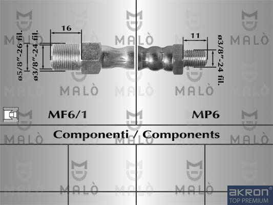 FLESSIBILE DEL FRENO - AKRON