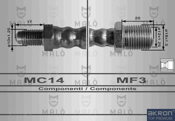 FLESSIBILE DEL FRENO - AKRON