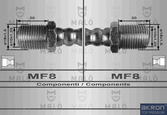 FLESSIBILE DEL FRENO - AKRON