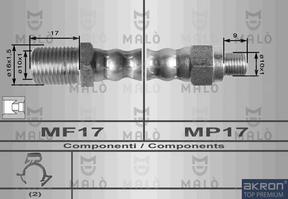 FLESSIBILE DEL FRENO - AKRON