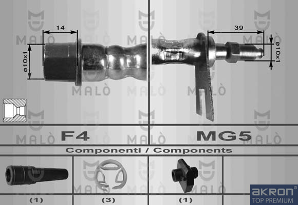 FLESSIBILE DEL FRENO - AKRON