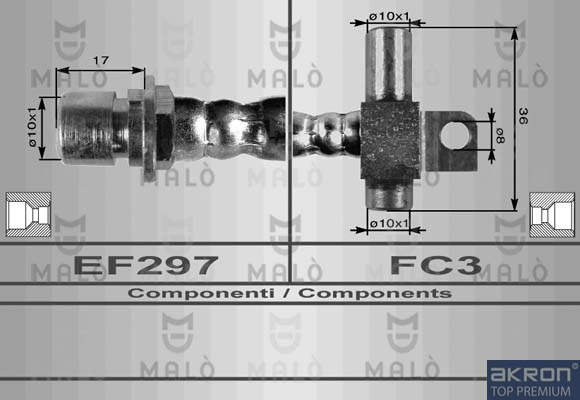 FLESSIBILE DEL FRENO - AKRON