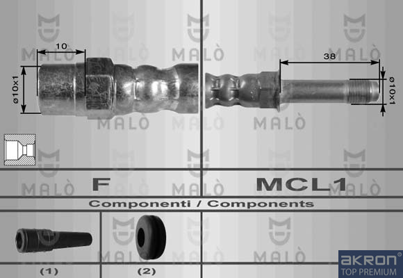 FLESSIBILE DEL FRENO - AKRON