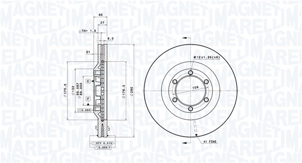 BRAKE DISC ISUZU D-MAX I (TFR, TFS) ISUZ