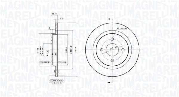 BRAKE DISC FORD SIERRA II HATCHBACK (GBC