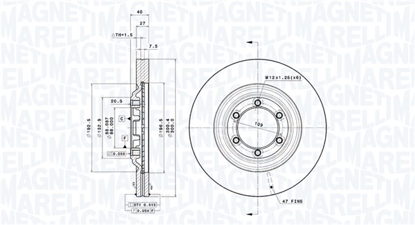 BRAKE DISC ISUZU D-MAX II PLATFORM/CHASS