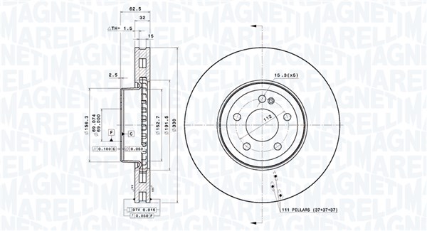 BRAKE DISC MERCEDES-BENZ E-CLASS (W213)