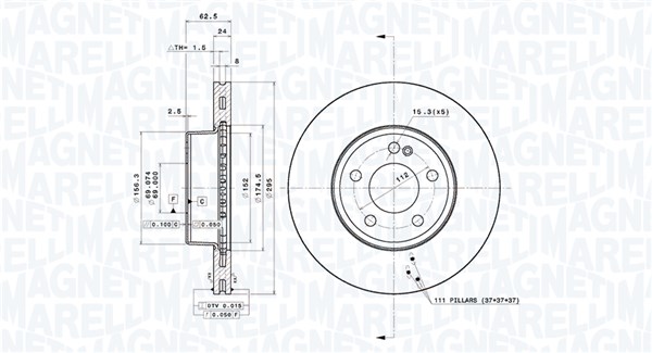 BRAKE DISC MERCEDES-BENZ C-CLASS T-MODEL