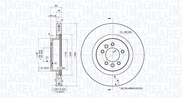 BRAKE DISC LAND ROVER RANGE ROVER SPORT