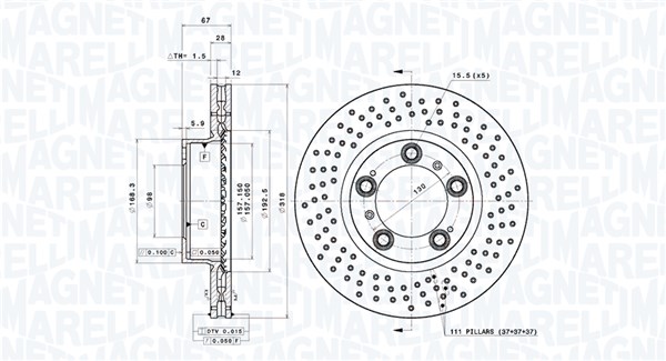 BRAKE DISC PORSCHE 911 (996) PORSCHE 911