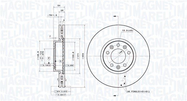 BRAKE DISC CITROEN JUMPY VAN (V ) CITROE