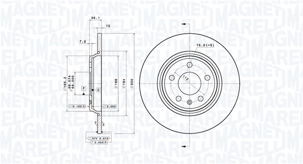BRAKE DISC AUDI A4 B9 AVANT (8W5, 8WD) A