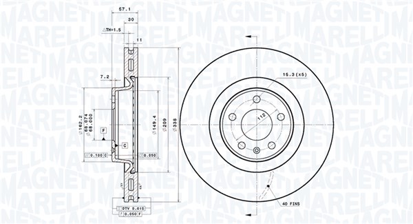 BRAKE DISC AUDI A4 B9 AVANT (8W5, 8WD) A