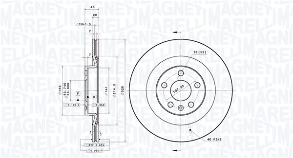 BRAKE DISC VOLVO XC60 II (246) VOLVO XC6