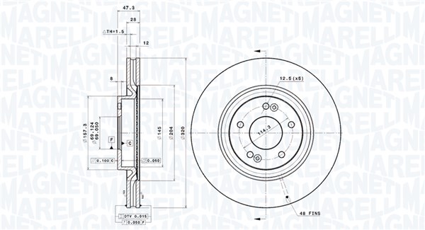 BRAKE DISC HYUNDAI TUCSON (TL, TLE) HYUN