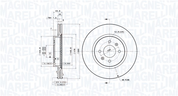 BRAKE DISC KIA RIO III (UB) KIA RIO III