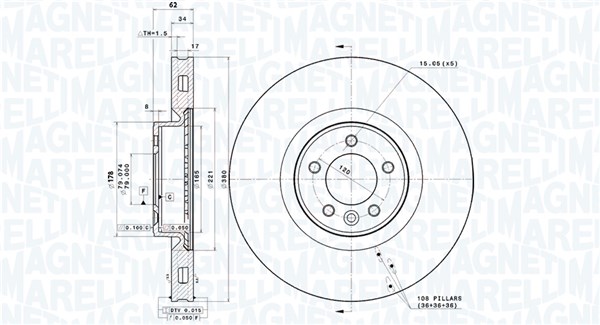 BRAKE DISC LAND ROVER RANGE ROVER SPORT
