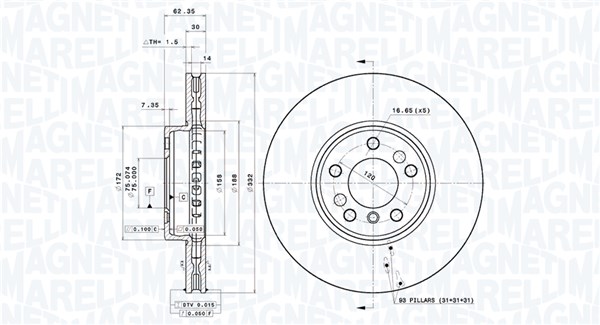 BRAKE DISC BMW X5 (E53) BMW X5 (E53)