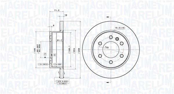 BRAKE DISC MERCEDES-BENZ SPRINTER 3,5-T